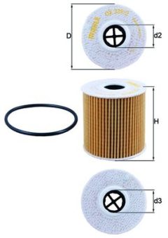 MAHLE OX3392D — Масляный фильтр