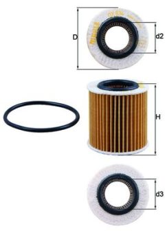 MAHLE OX834D — Масляный фильтр