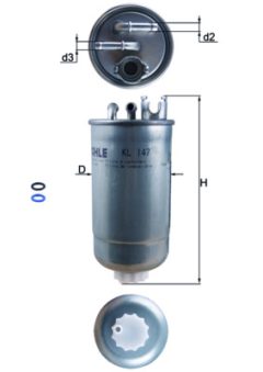 MAHLE KL147D — Filtru combustibil
