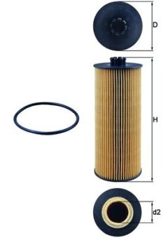 MAHLE OX155D — Filtru de ulei