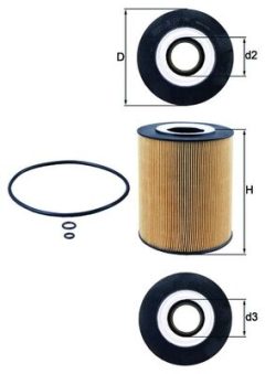 MAHLE OX146D — Масляный фильтр