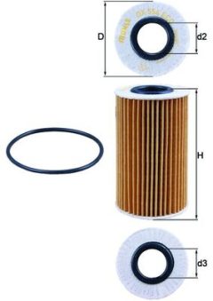 MAHLE OX554D1 — Filtru de ulei