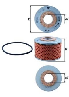 MAHLE OX16D — Filtru de ulei