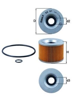 MAHLE OX61D — Filtru de ulei