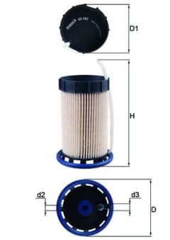 MAHLE KX492 — Топливный фильтр