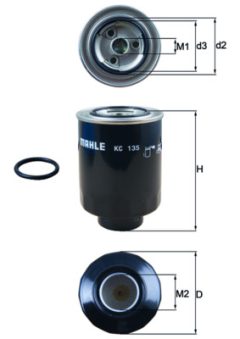 MAHLE KC135D — Топливный фильтр