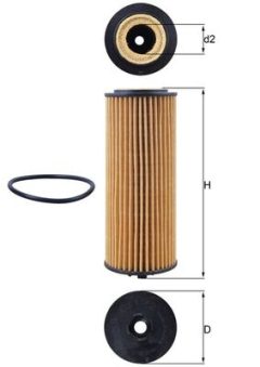 MAHLE OX1162D — Масляный фильтр