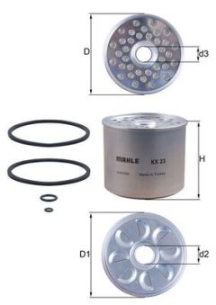 MAHLE KX23 — Filtru combustibil