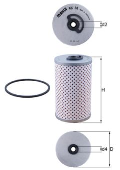 MAHLE KX36D — Топливный фильтр