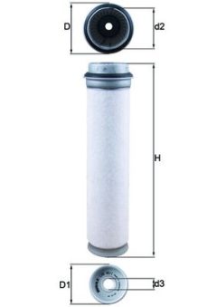 MAHLE LXS401 — Фильтр вторичного воздуха