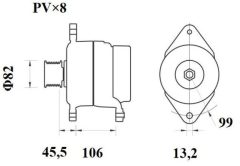 MAHLE MG877 — Alternator