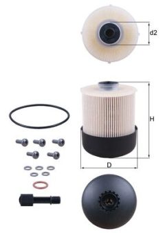 MAHLE KX33828D — Filtru combustibil