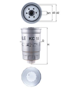 MAHLE KC18 — Топливный фильтр