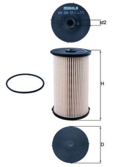 MAHLE KX220D — Filtru combustibil