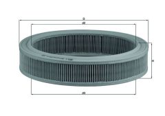 MAHLE LX202 — Фильтр воздушный