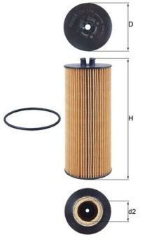 MAHLE OX174D — Масляный фильтр