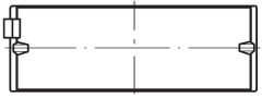 MAHLE 209HL21578000 — Коренной вкладыш