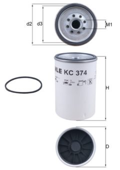 MAHLE KC374D — Топливный фильтр