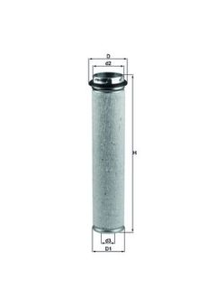 MAHLE LXS51 — Фильтр вторичного воздуха