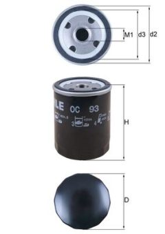 MAHLE OC93 — Масляный фильтр