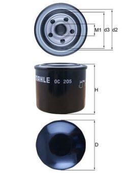 MAHLE OC205 — Filtru de ulei
