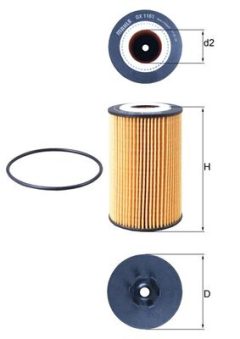 MAHLE OX1161D — Масляный фильтр