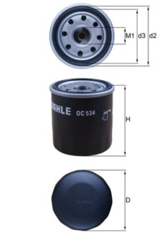 MAHLE OC534 — Filtru de ulei