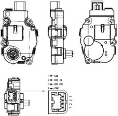 MAHLE AA18000P — Привод смесительной заслонки
