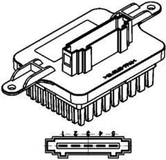 MAHLE ABR59000P — Регулятор оборотов вентилятора печки