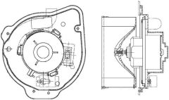 MAHLE AB135000P — Моторчик печки