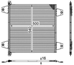 MAHLE AC121000P — Радиатор кондиционера