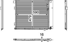 MAHLE AC126000P — Radiator aer condiționat