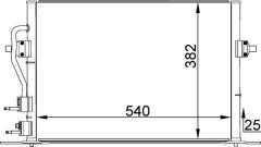 MAHLE AC158000S — Radiator aer condiționat