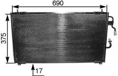 MAHLE AC175000S — Radiator aer condiționat