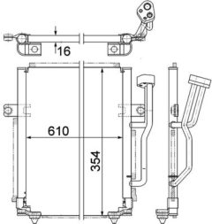 MAHLE AC192000P — Радиатор кондиционера
