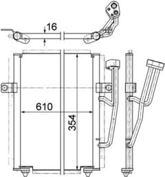 MAHLE AC193000P — Радиатор кондиционера