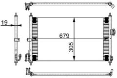 MAHLE AC252000S — Radiator aer condiționat
