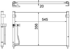 MAHLE AC257000S — Radiator aer condiționat