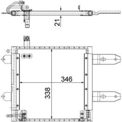 MAHLE AC287000S — Radiator aer condiționat