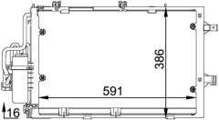 MAHLE AC308000P — Радиатор кондиционера