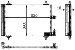 MAHLE AC323000P — Radiator aer condiționat