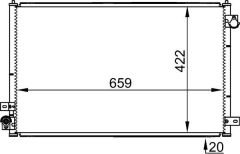 MAHLE AC338001S — Radiator aer condiționat