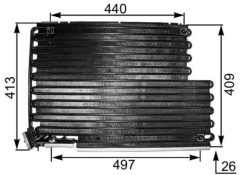 MAHLE AC343000S — Radiator aer condiționat