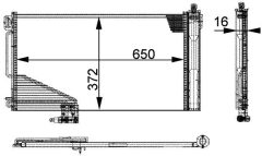 MAHLE AC347000P — Радиатор кондиционера