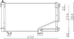 MAHLE AC347001S — Радиатор кондиционера