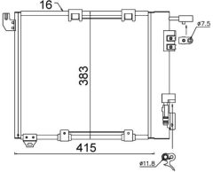 MAHLE AC349000S — Радиатор кондиционера