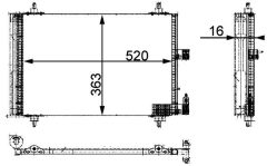MAHLE AC350000P — Radiator aer condiționat