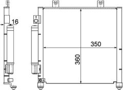 MAHLE AC353000P — Радиатор кондиционера