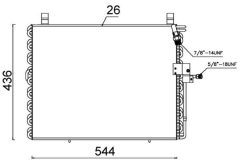 MAHLE AC357000S — Радиатор кондиционера