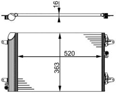 MAHLE AC358000S — Radiator aer condiționat
